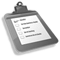 Grey Clipboard Icon